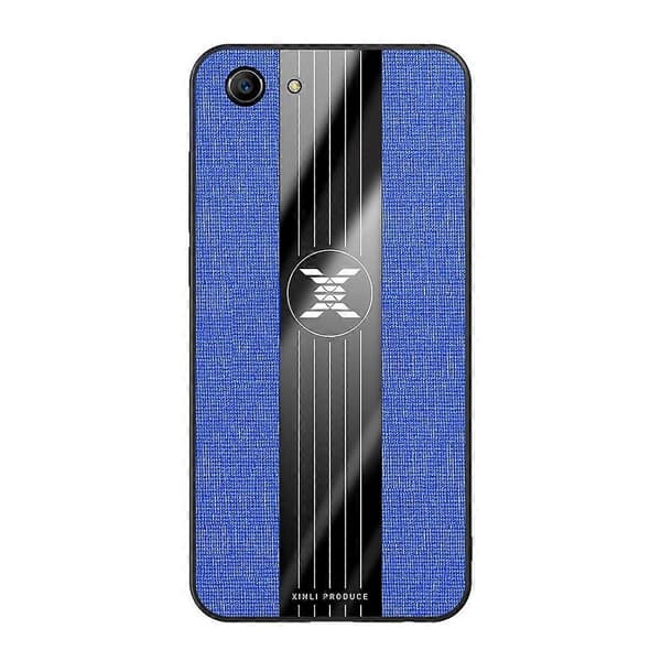XINLI Stitching Cloth Texture Støtsikkert TPU beskyttelsesdeksel til OPPO A83 Blå