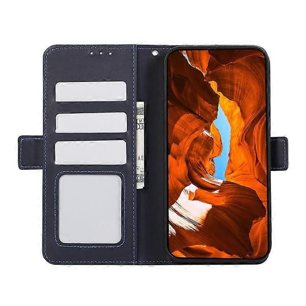 ABEEL Kompatibel med iPhone 13 Plånboksfodral RFID Skyddande Läder Telefonskal A