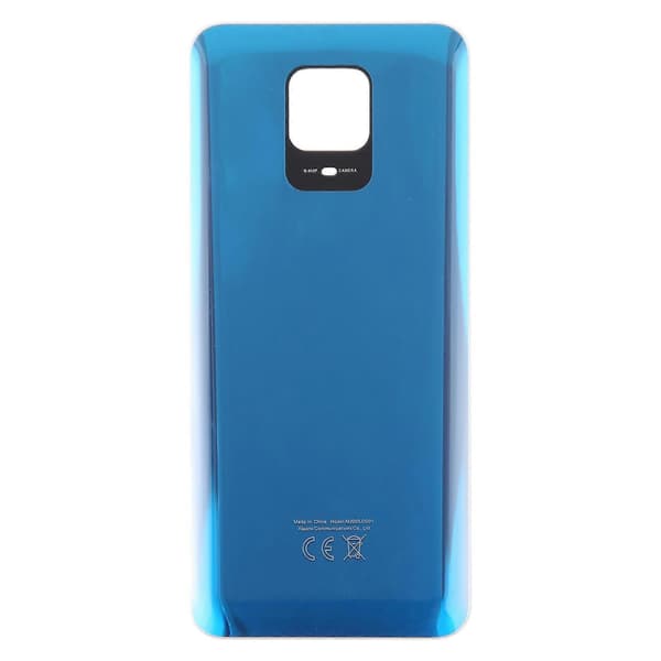 Xiaomi Redmi Note 9S OEM lasinen akun takakansi, sininen
