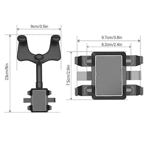 Universal biltelefonholder Anti Shake Stabil telefonholder til navigation A