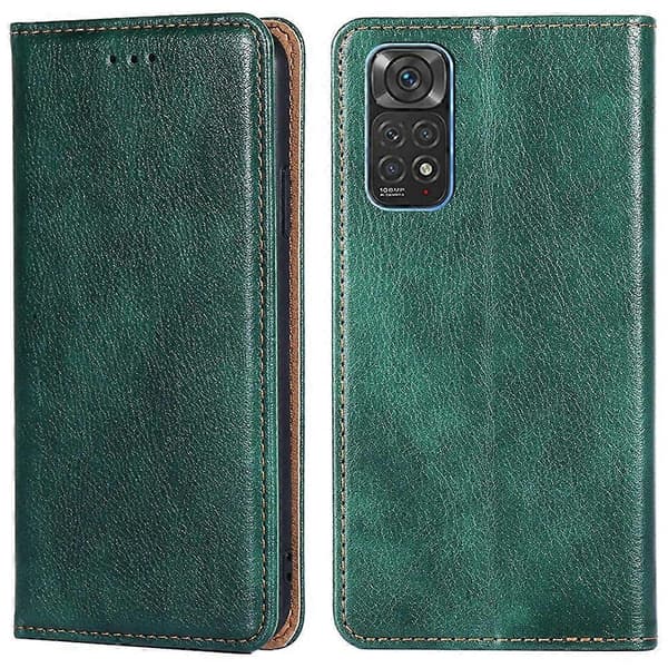 For Xiaomi Redmi Note 11 4G (Qualcomm)/Redmi Note 11S 4G PU-skinn lommebokveske stativfunksjon magnet