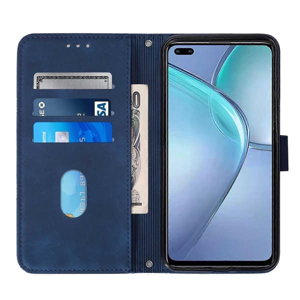 För Infinix Zero 8 X687 Crossbody 3D präglat flip-läderfodral