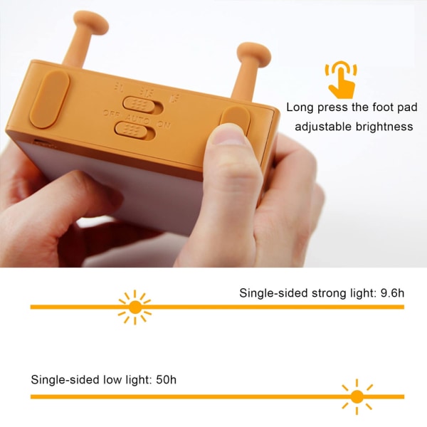 Toast Bröd LED Nattlampa med Uppladdningsbar och Timer,