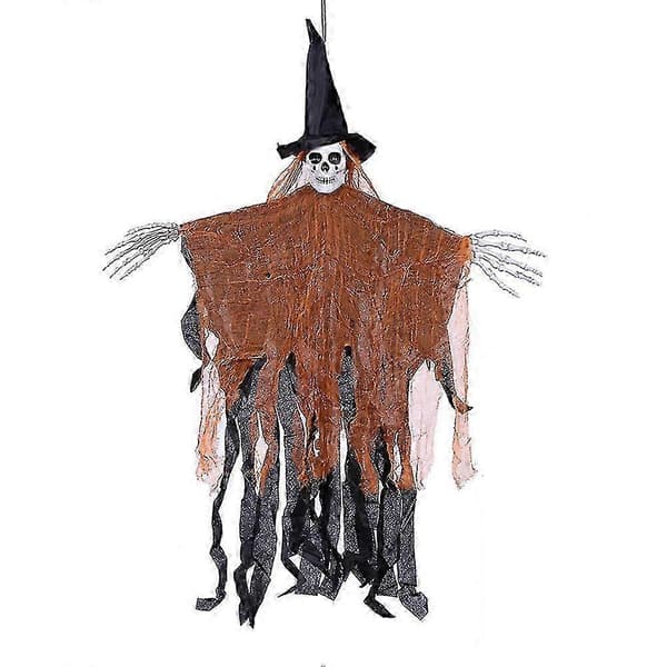 Heksescene Sæt Halloween Dekoration til Gyserstemning (Grøn Heks) A