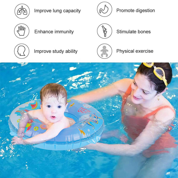 Babysvømmeflyder, oppustelig svømmering med flydesæde