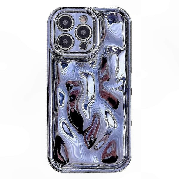 Meteorittextur TPU-telefonfodral med galvaniserad design för förbättrad hållbarhet och stilBlåFör iPhone 12 Pro Max