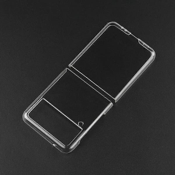 Superpraktiskt stötsäkert transparent telefonfodral för z flip3