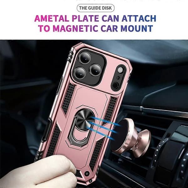 Kompatibel med iPhone 17 Pro Max-deksel PC + TPU-telefondeksel med støtte A
