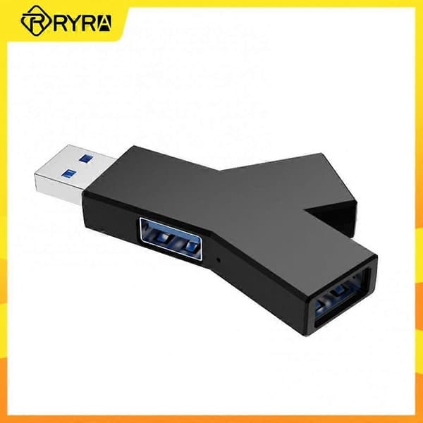 RYRA USB 3.0 Hub USB 2.0 Mini Y-formet 3-I-1 USB-C Hub Multi USB Splitter Hub Brug