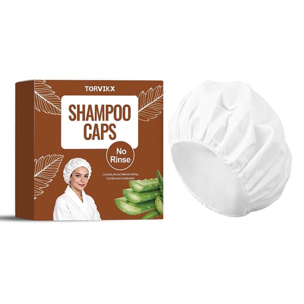 TORVIKX No Rinse Shampoo Cap Hellävarainen kuivashampoopipo matkustaville vuodepotilaille A