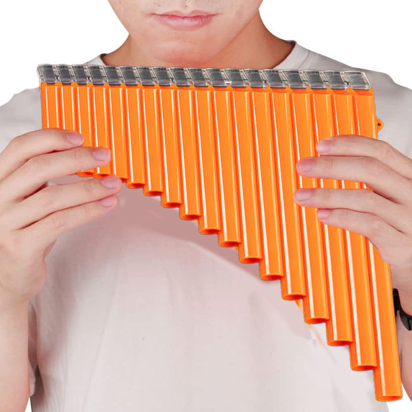 Flöjt 18 rör Panflöjt Musikinstrument & Väska