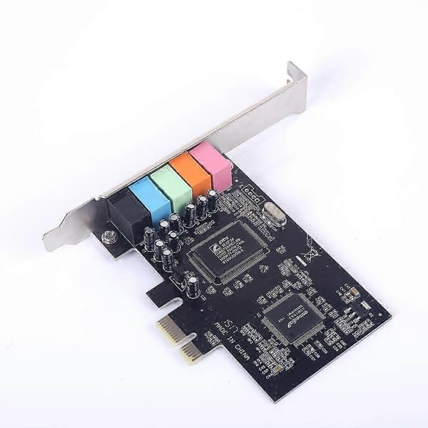 PCIe lydkort PCI-E X1 CMI8738 Chip 32/64 Bit lydkort Stereo 5.1 Kanal Desktop