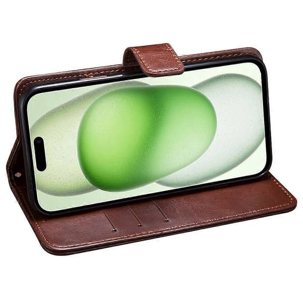 IDEWEI iPhone 15 Plus -kotelo magneettisella lukolla, lompakkopuhelinkotelo A