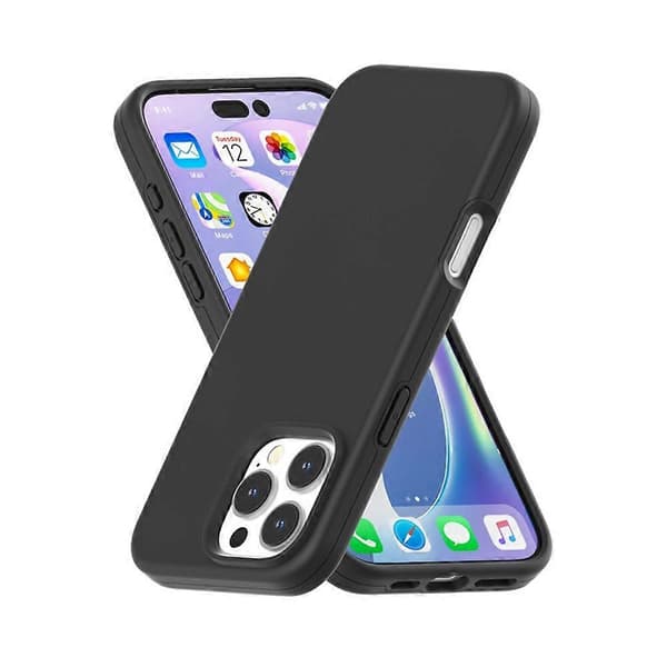 For iPhone 16 Pro-deksel TPU + PC Matt gjennomskinnelig telefonbakdeksel