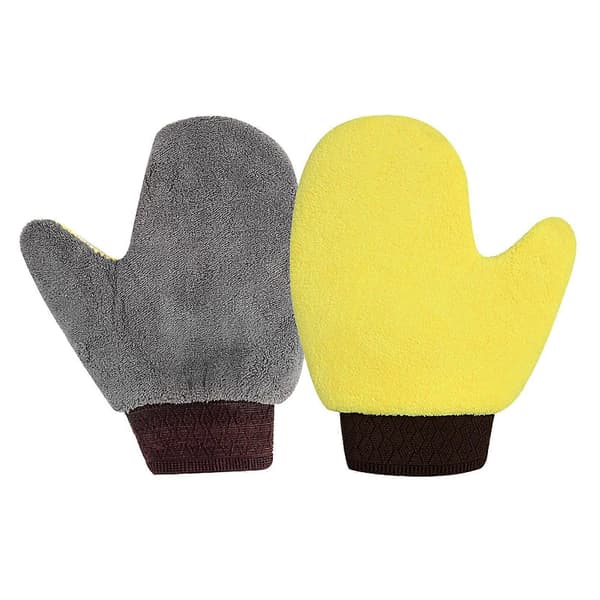 Biltvättshandskar Rengöringsvante Tjocka Kreativa Biltvättshandskar Korallfleece Mikrofiber