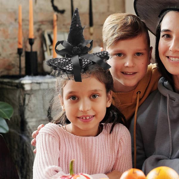 Halloween heksehatte pandebånd til at bære sort kostume rekvisit A
