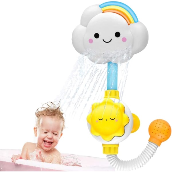 Baby Shower Legetøj Badevand Bruser Legetøj Cute Cloud Rainbow Spray vandhane Velegnet til småbørn og børn Spray