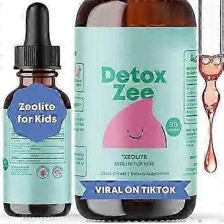 Zeolittdroppar för barn Detox Bärsmak 30 ml Tillskott för sondmatning A