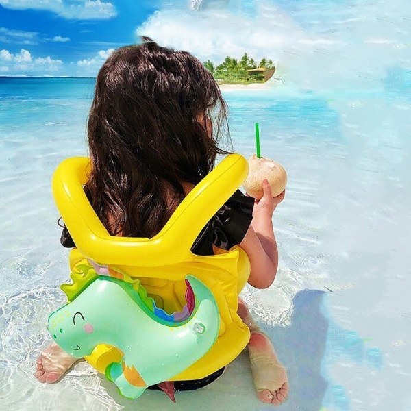 Badväst för barn med änglavingar Bärbar uppblåsbar med Ad