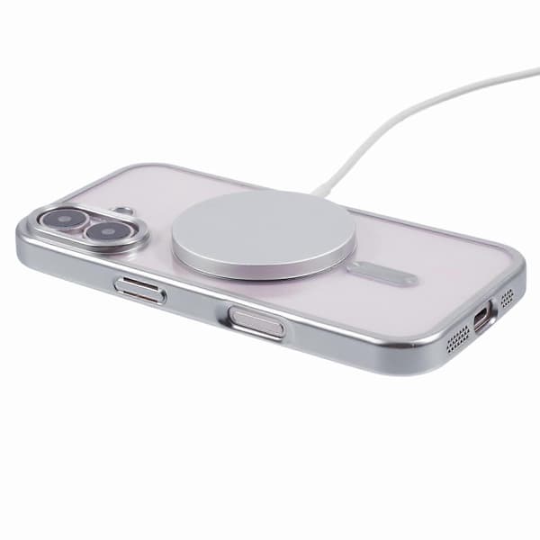 For iPhone 16-deksel Matt galvanisert telefondeksel kompatibel med MagSafe A
