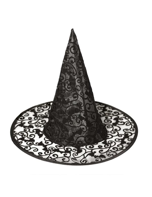 Vuxen Halloween spetsig häxhatt A