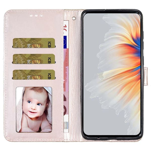 För Samsung Galaxy A06 4G Plånboksfodral Glitter Anti-Scratch Läder Telefonfodral Stativ A