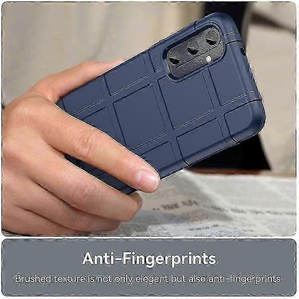 Til Samsung Galaxy A05s Full Dekning Støtsikkert TPU Telefondeksel Blå