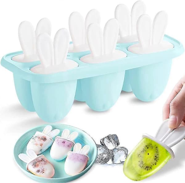 Blå Eskimo Mini Isform og Ispindeform til DIY Sorbet og Yoghurt A