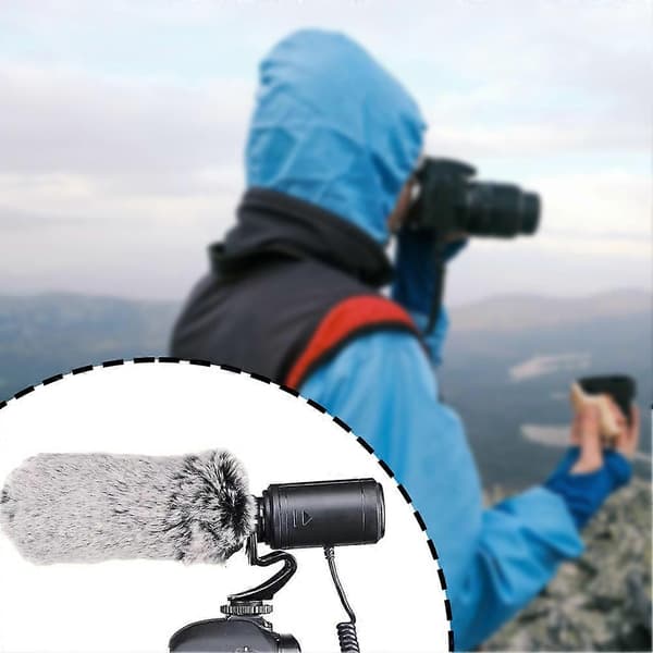 Fotografi Interview MIC Mikrofon Krystalklar Lydkvalitet til Spejlløst Kamera DV Camcorder A