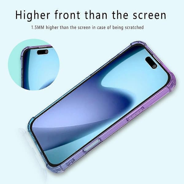 For iPhone Air-deksel Gradientfarge TPU-telefondeksel Anti-fall-telefondeksel A