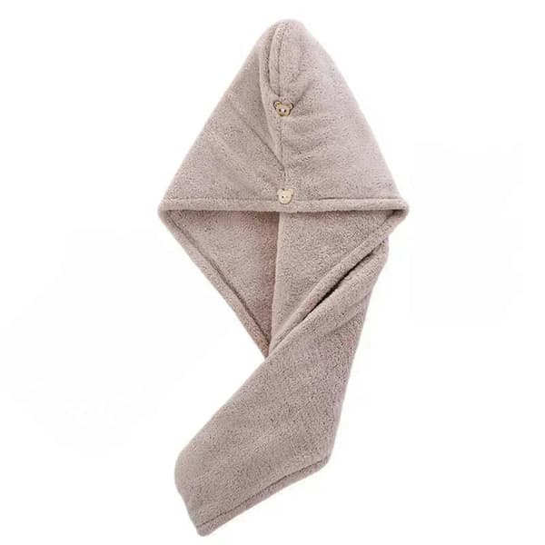 Mikrofiber Hårhåndklæde til Kvinder Hurtigtørrende Dobbeltlag Turban med Hurtig Fugtabsorption A