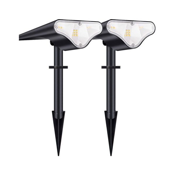 2PACK Utomhus Solcellslampor,  Landskapsstrålkastare, Belysning för