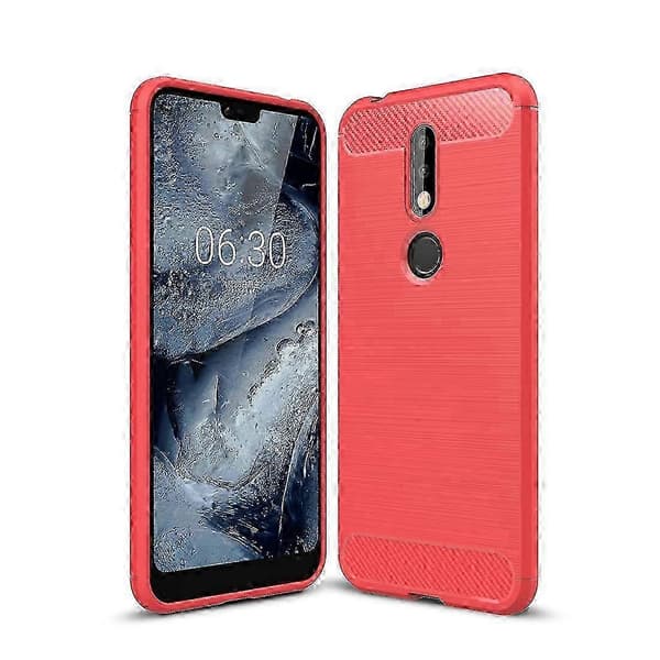 Mjukt TPU-fodral för Nokia 7.1 (röd)