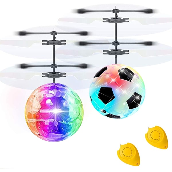 2 Pack RC Flying Ball Glow Flying Toys for Kid Boy Girl påske