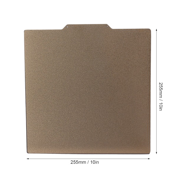 3D-printer Byggeplate i Fjærstål Dobbeltsidig PEI Pulversprøytet Magnetisk Plattform 255x255mm for Voron