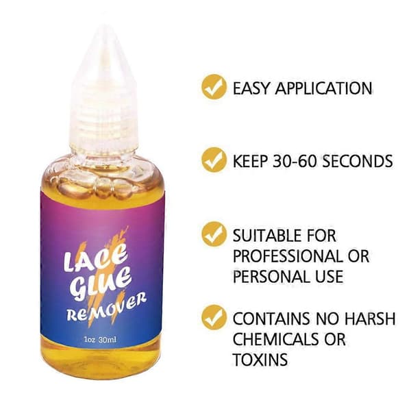 30 ml limfjerner for blonde parykker Effektiv hårlimfjerner A