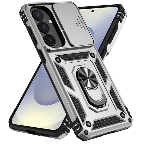 Til Samsung Galaxy S26+ Deksel PC + TPU Telefondeksel med Linsebeskyttelse og Støtte A