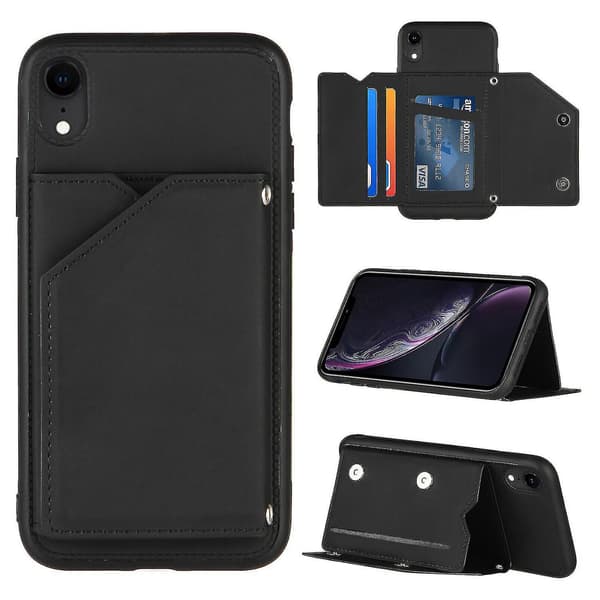 Fodral för iPhone Xr Vintage Läderfodral Bumper - A