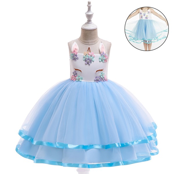 Princess Unicorn Dress Up for Little Girls Birthday Dresses Part