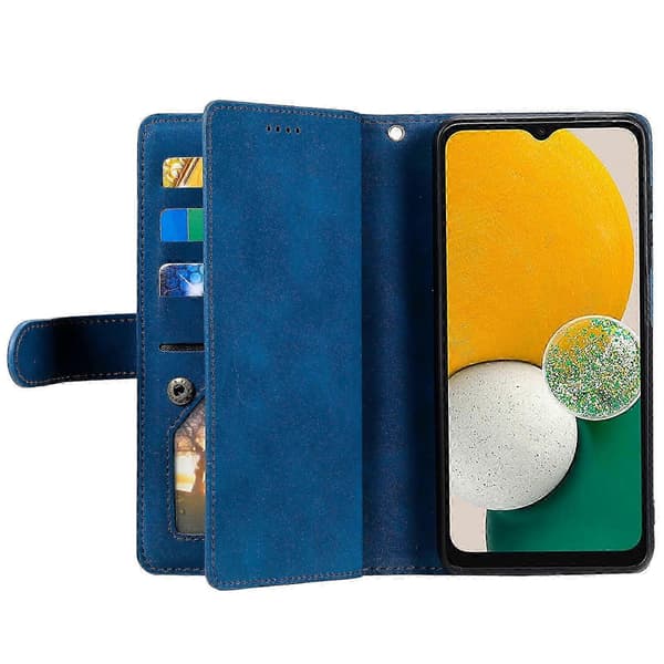 Till Samsung Galaxy A55 5G Läderfodral 9 Kortfack Folio Telefonfodral A