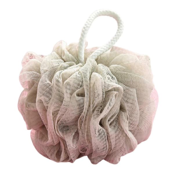 Badluffa svamp med snodd skrubber exfolierande badboll A