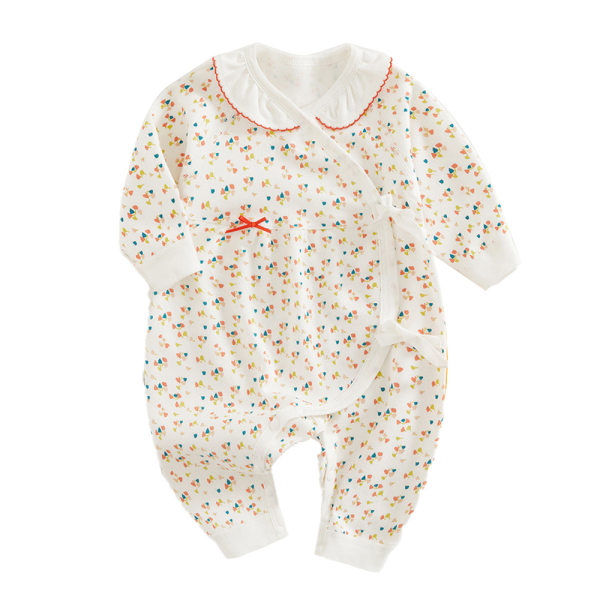 Baby Footie Pyjamas, Långärmad One Piece Romper för pojkar, flickor
