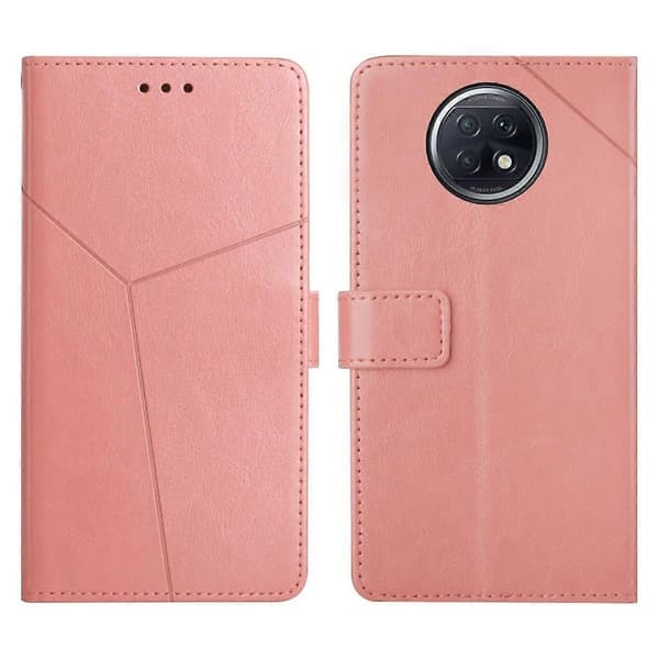 För Xiaomi Redmi Note 9 5G / Note 9T 5G Y-sömmar Horisontellt vikbart läderfodral