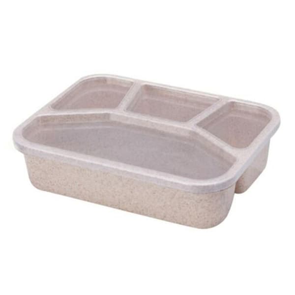 Lunchlåda Bärbar Fyrfacks Picknick Mat Bento Box För Mikrovågsugn Ny A