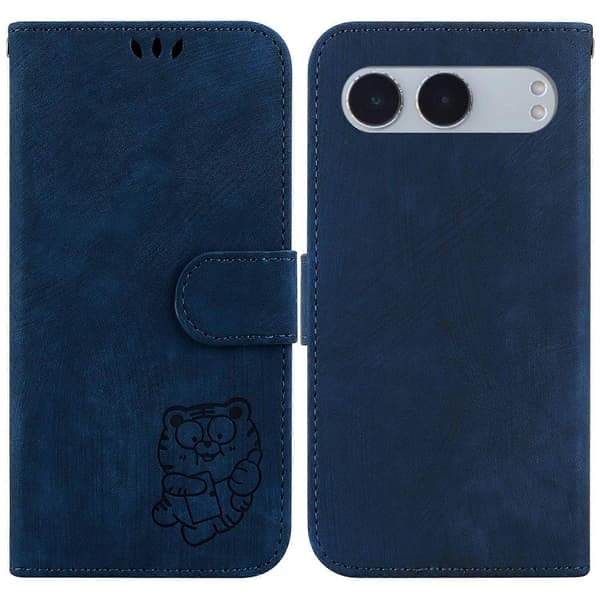 För OnePlus Nord 4 Plånboksfodral med Tigertryck i Läder, Stötsäkert Telefonfodral