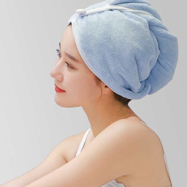 Ultraabsorberende hurtigtørkende mykt hårinnpakningshåndkle / hårturban