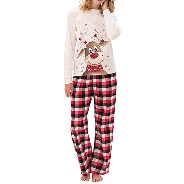 Familj Jul Pjs Matchande Set Deer Plaid Jammies för Baby A