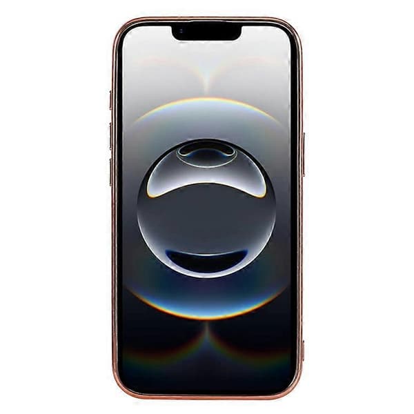 Kompatibel med iPhone 16e-deksel TPU + PC glitrende glittertelefonbakdeksel RosaGull