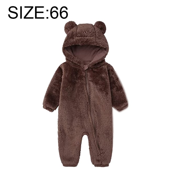 Nyfødt baby jumpsuit hette fleece romper lang ermet onesies