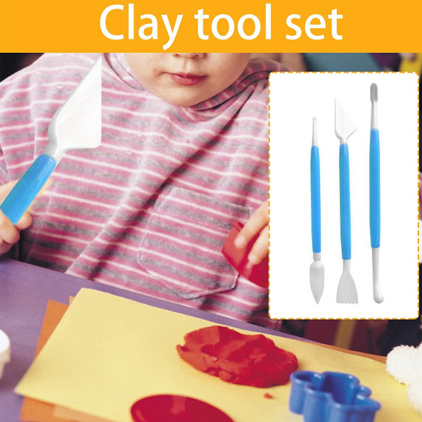16 stykker Plastic Clay Modeling Tools Sæt Keramisk Værktøjssæt til